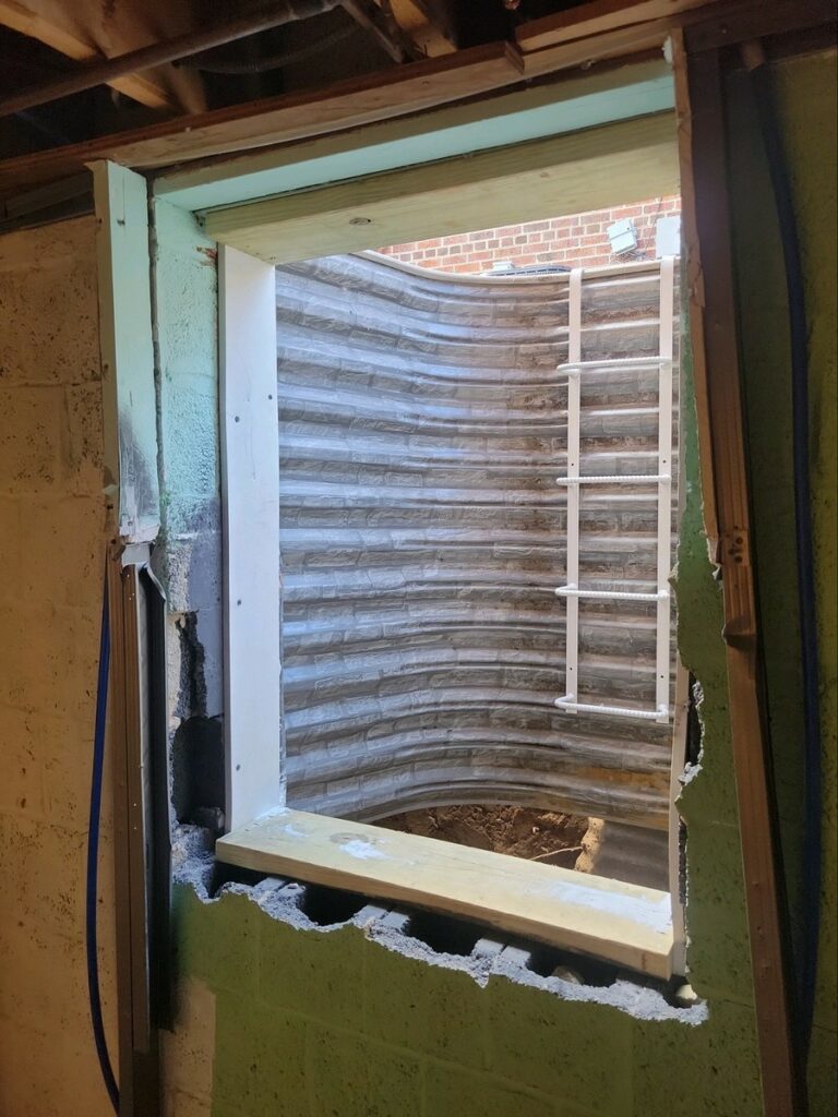 Egress Window Installation in Northwest Washington DC